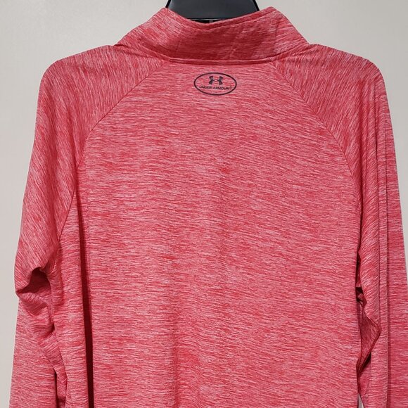 Under Armour Half Zip Long Sleeve-Red Women's size XL - Picture 4 of 6